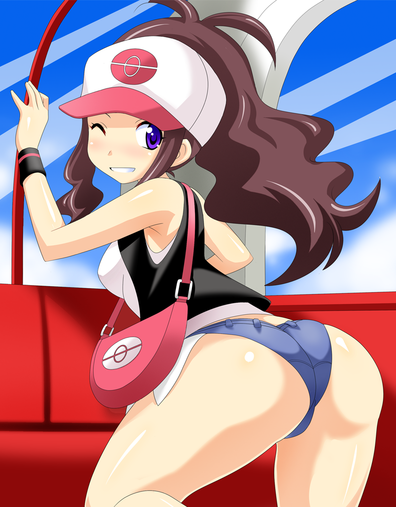 hilda (pokemon and 1 more) drawn by konno_tohiro