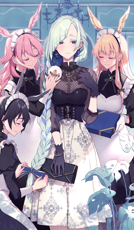 brynhild, valkyrie, ortlinde, thrud, and hildr (fate and 1 more) drawn by pochi_(pochi-goya)