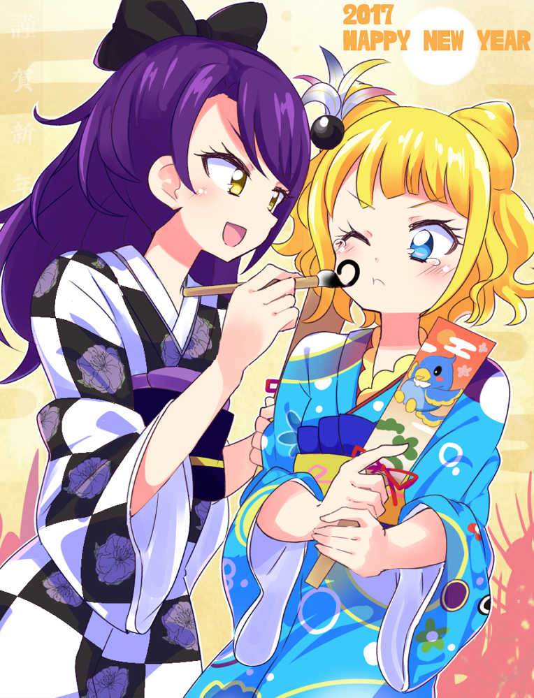 minami mirei and toudou shion (pretty series and 1 more) drawn by akagi_(sk0127aho)