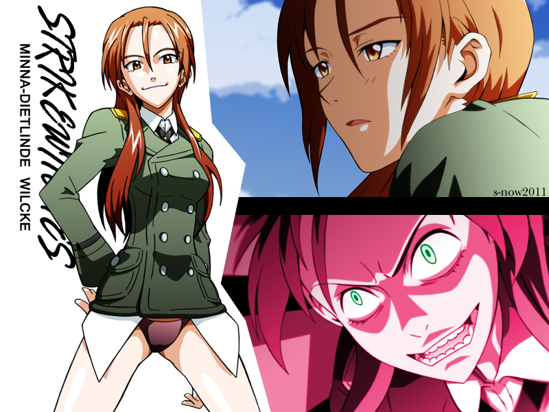 makinami mari illustrious and minna-dietlinde wilcke (neon genesis evangelion and 4 more) drawn by s-now
