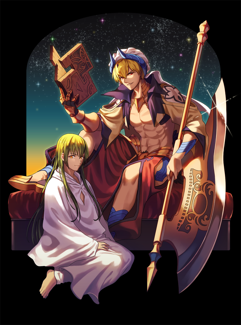 enkidu and gilgamesh (fate and 1 more) drawn by kamesu