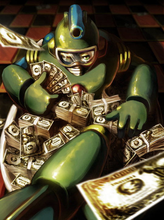 dr. wily and bubble man (mega man and 1 more) drawn by nabenko