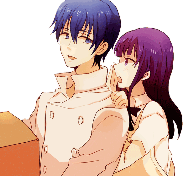 yamada aoi and souma hiroomi (working!!) drawn by rin_(emmy00)