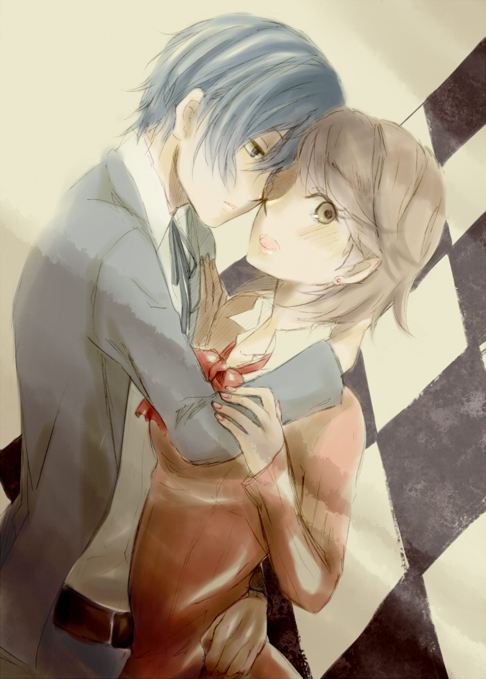 yuuki makoto and takeba yukari (persona and 1 more) drawn by chekko