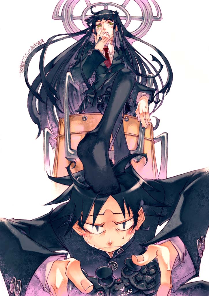 girlfriend and boyfriend (sony and 1 more) drawn by yoshida_tooru
