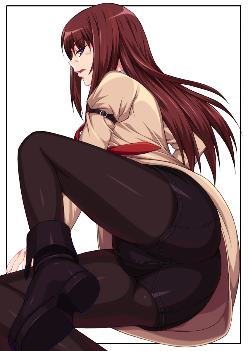 makise kurisu (science adventure and 1 more) drawn by shichimenchou