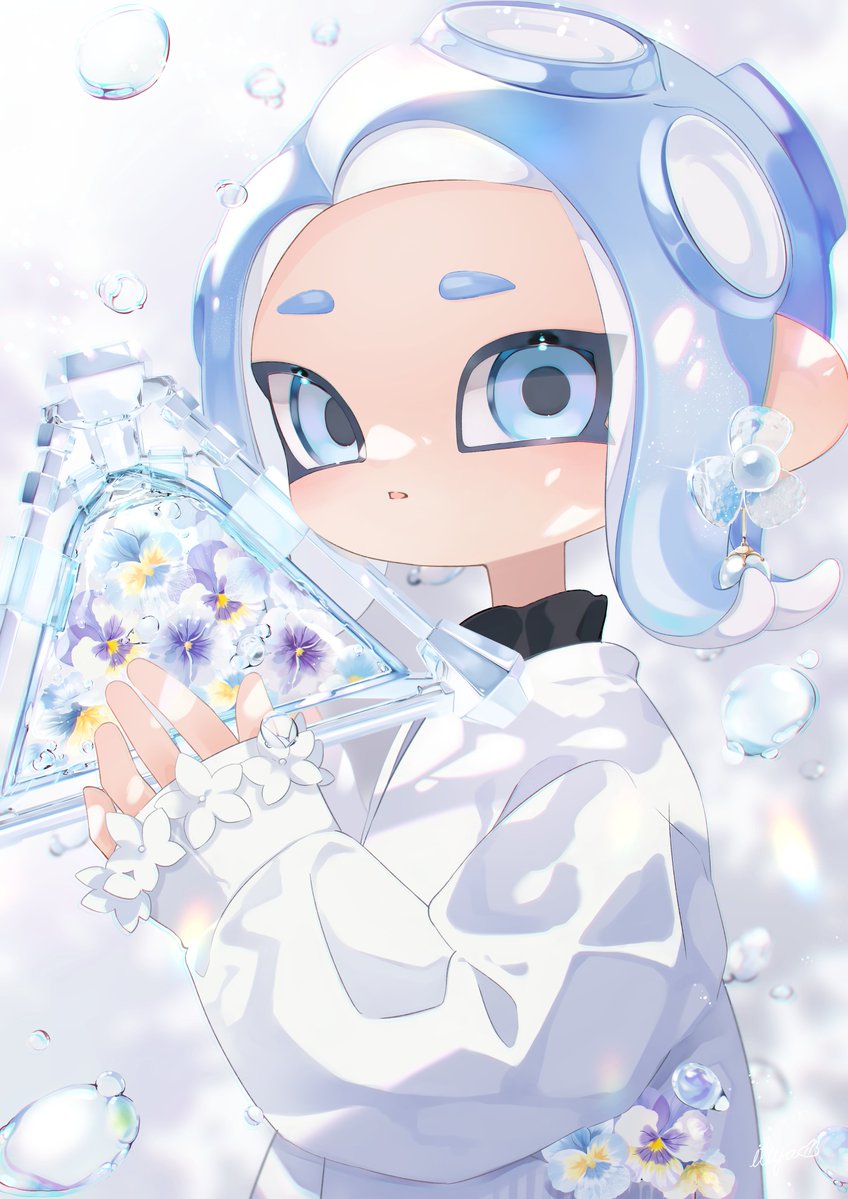 octoling player character and octoling girl (splatoon) drawn by itiya1412