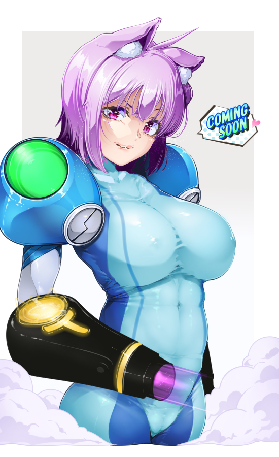 nekomata okayu and samus aran (hololive and 1 more) drawn by aratama_(a-tama)