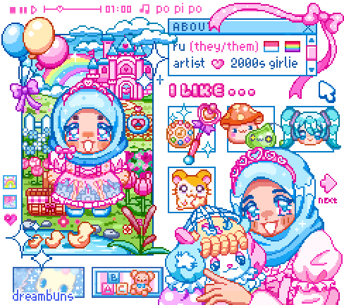 hatsune miku, hamtaro, strawberry shortcake, sapphie, orange mushroom, and 2 more (original and 7 more) drawn by ru_(toyhamu)