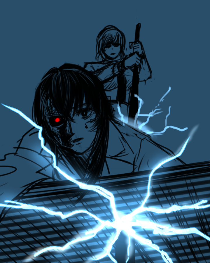 kazami yuuka and sendai hakurei no miko (original and 5 more) drawn by taikyoku_tsurugi