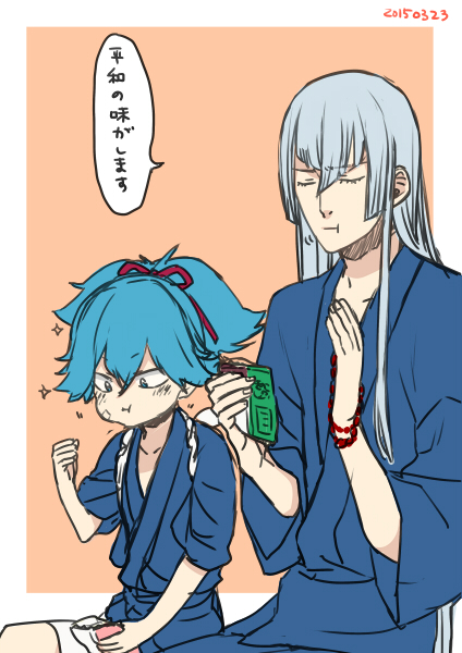 sayo samonji and kousetsu samonji (touken ranbu) drawn by sumeragi_kohaku