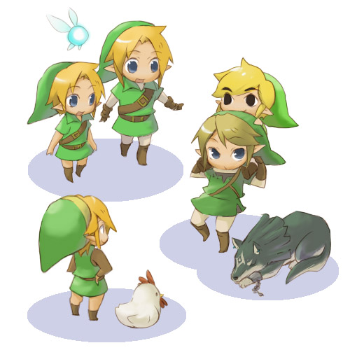 link, toon link, young link, navi, wolf link, and 1 more (the legend of zelda and 4 more)