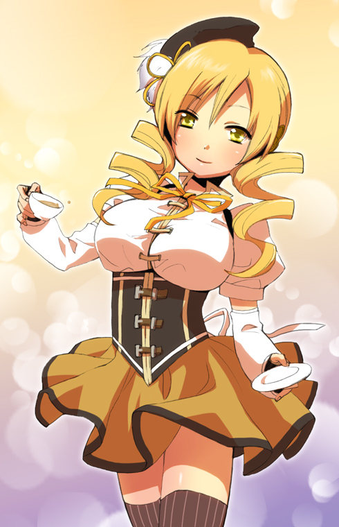tomoe mami (mahou shoujo madoka magica) drawn by yuzucky