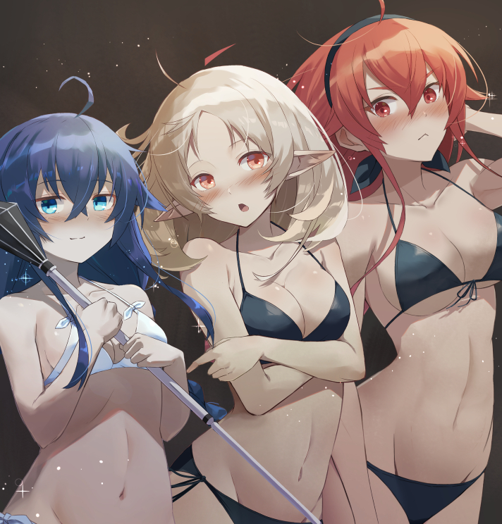 roxy migurdia, eris greyrat, and sylphiette (mushoku tensei) drawn by nakami_chihiro