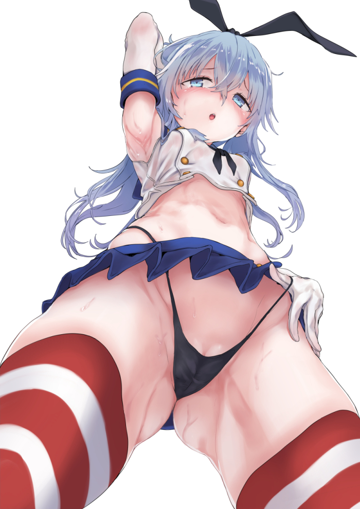 shimakaze and hibiki (kantai collection) drawn by yukiguni_yuu