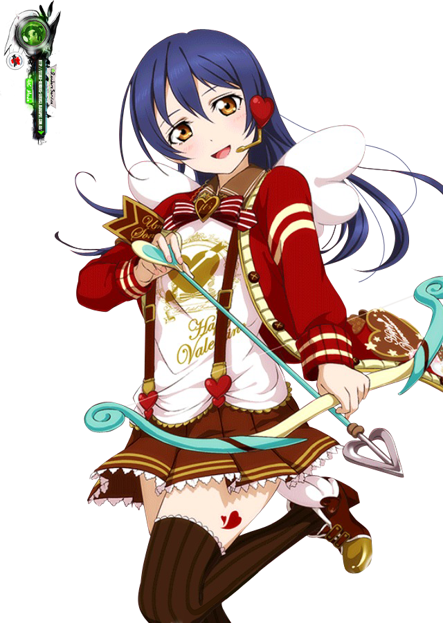 sonoda umi (love live! and 2 more) drawn by ors_anime_renders