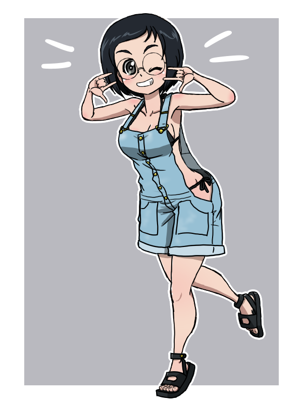 katsuya megu (girls und panzer) drawn by takahashi_kurage