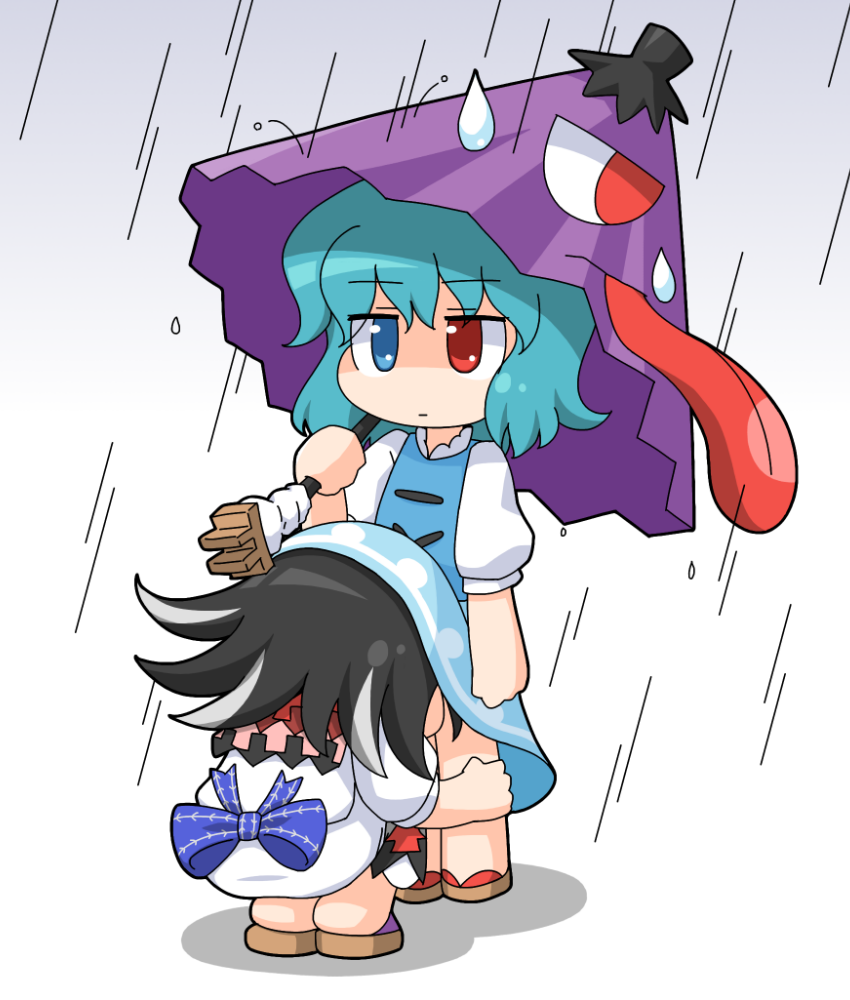 tatara kogasa and kijin seija (touhou) drawn by unachika