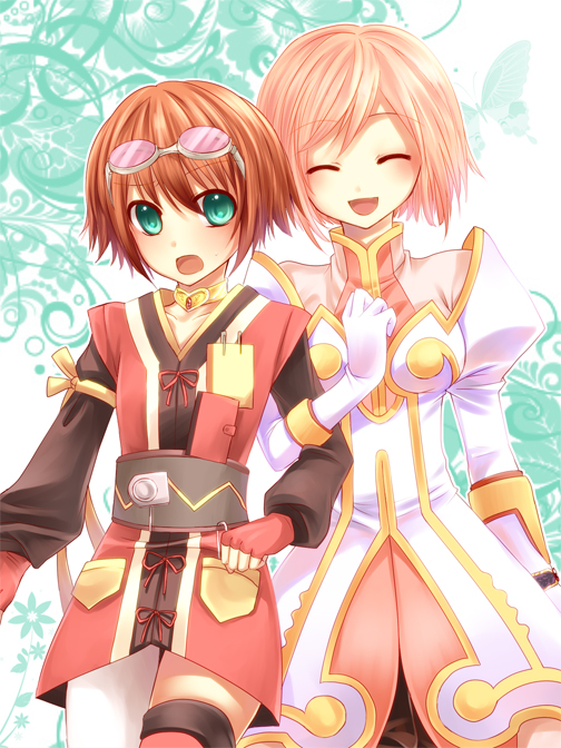 estellise sidos heurassein and rita mordio (tales of and 1 more) drawn by yayoi_(egoistic_realism)