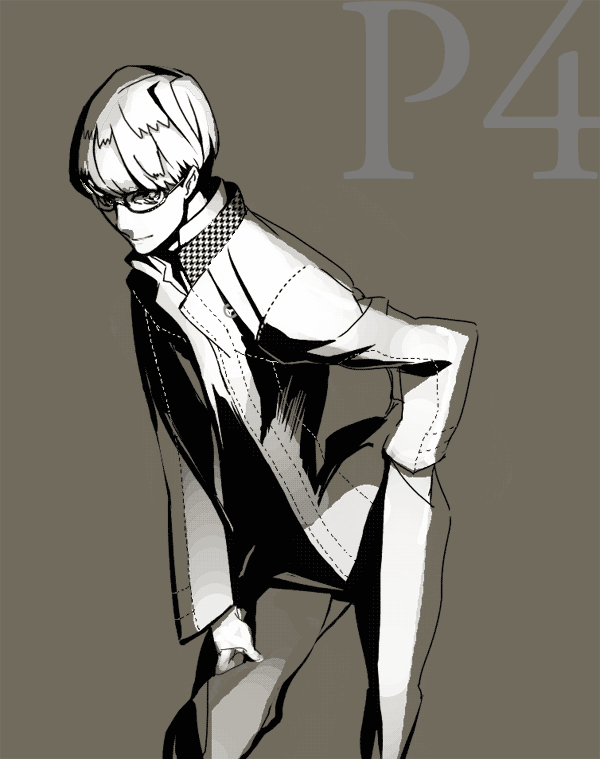 narukami yu (persona and 1 more) drawn by mekameka_shii