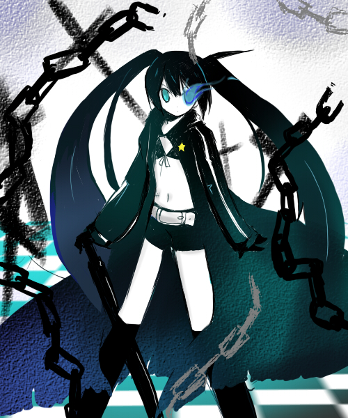 black rock shooter (black rock shooter) drawn by shichinose
