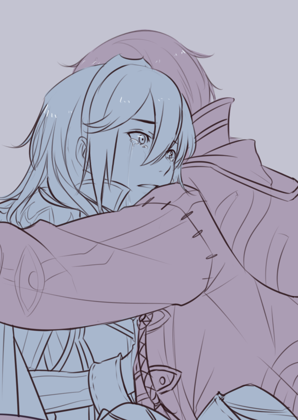 lucina and male robin (fire emblem and 1 more) drawn by tusia