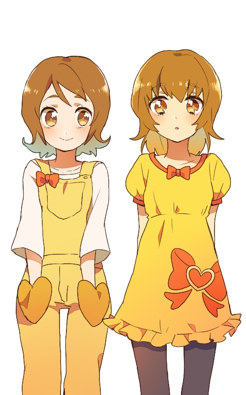 myoudouin itsuki and oomori yuuko (precure and 2 more) drawn by hayashi_(kanzume)
