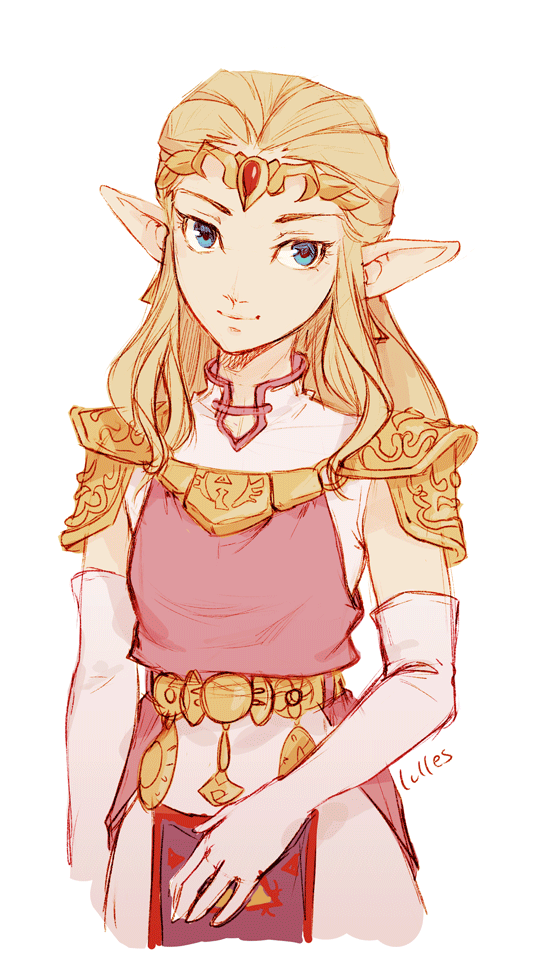 princess zelda (the legend of zelda and 1 more) drawn by luisa_rafidi