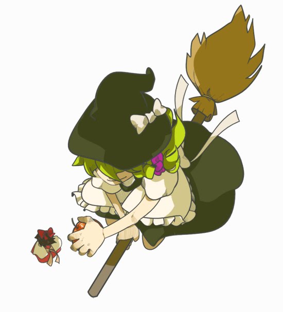 hakurei reimu and kirisame marisa (touhou) drawn by spacepirate-lu