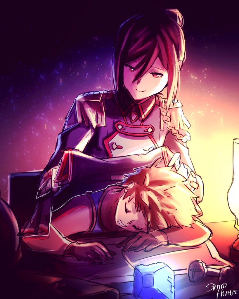 rex and morag ladair (xenoblade chronicles and 1 more) drawn by shirohunter
