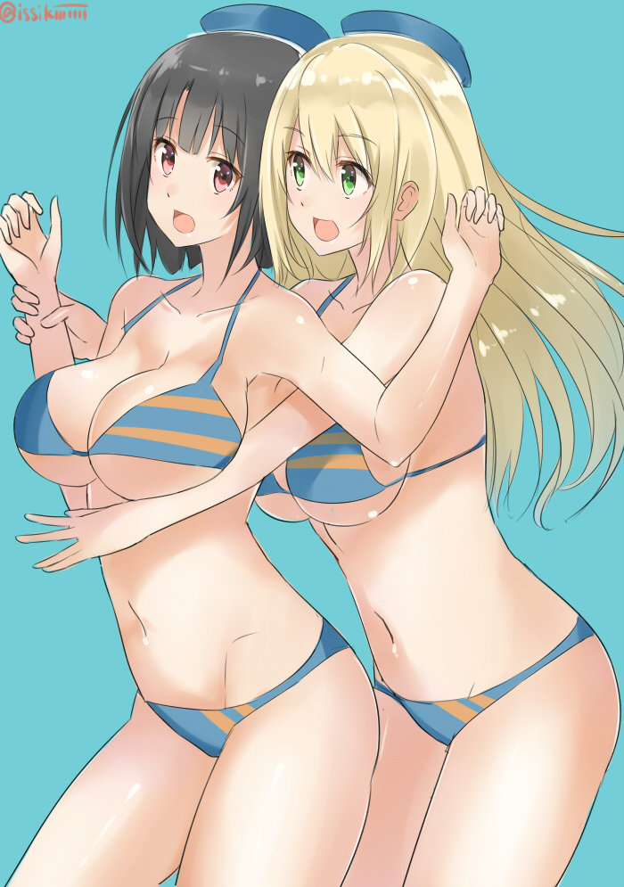 atago and takao (kantai collection) drawn by isshiki_(ffmania7)