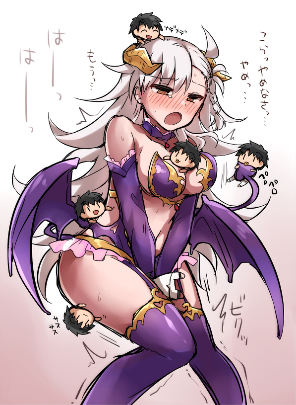 fujimaru ritsuka, irisviel von einzbern, and olga marie animusphere (fate and 1 more) drawn by ohitashi_netsurou
