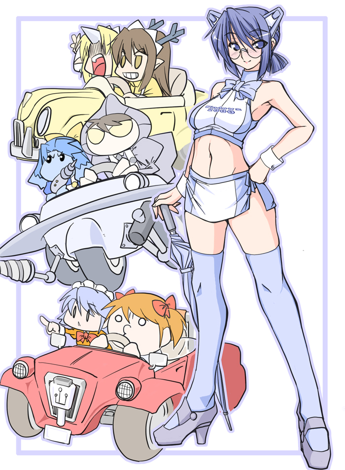 2k-tan, kirin, ce-tan, flatwoods monster, kouryuu, and 3 more (os-tan and 2 more) drawn by ruriwo_(ruriwo1894)