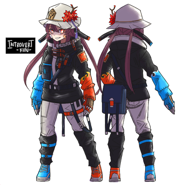 hu tao (genshin impact) drawn by introvert-kun