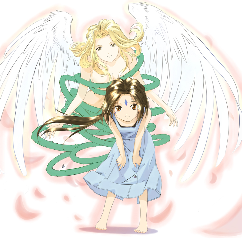 peorth and gorgeous rose (aa megami-sama) drawn by kuuyuu
