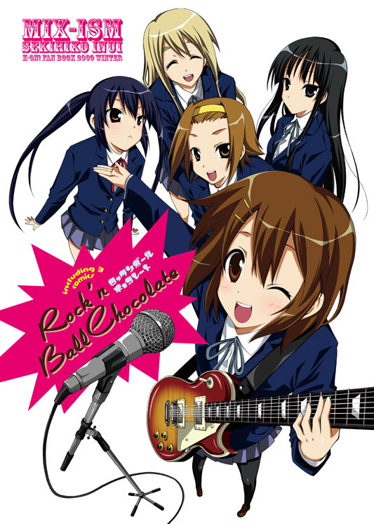 akiyama mio, nakano azusa, hirasawa yui, tainaka ritsu, and kotobuki tsumugi (k-on!) drawn by inui_sekihiko