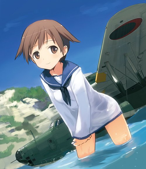 miyafuji yoshika (world witches series and 1 more) drawn by shimada_fumikane