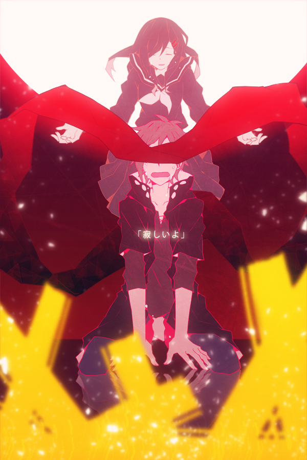 tateyama ayano and kano shuuya (kagerou project) drawn by hari_(tottchiya)