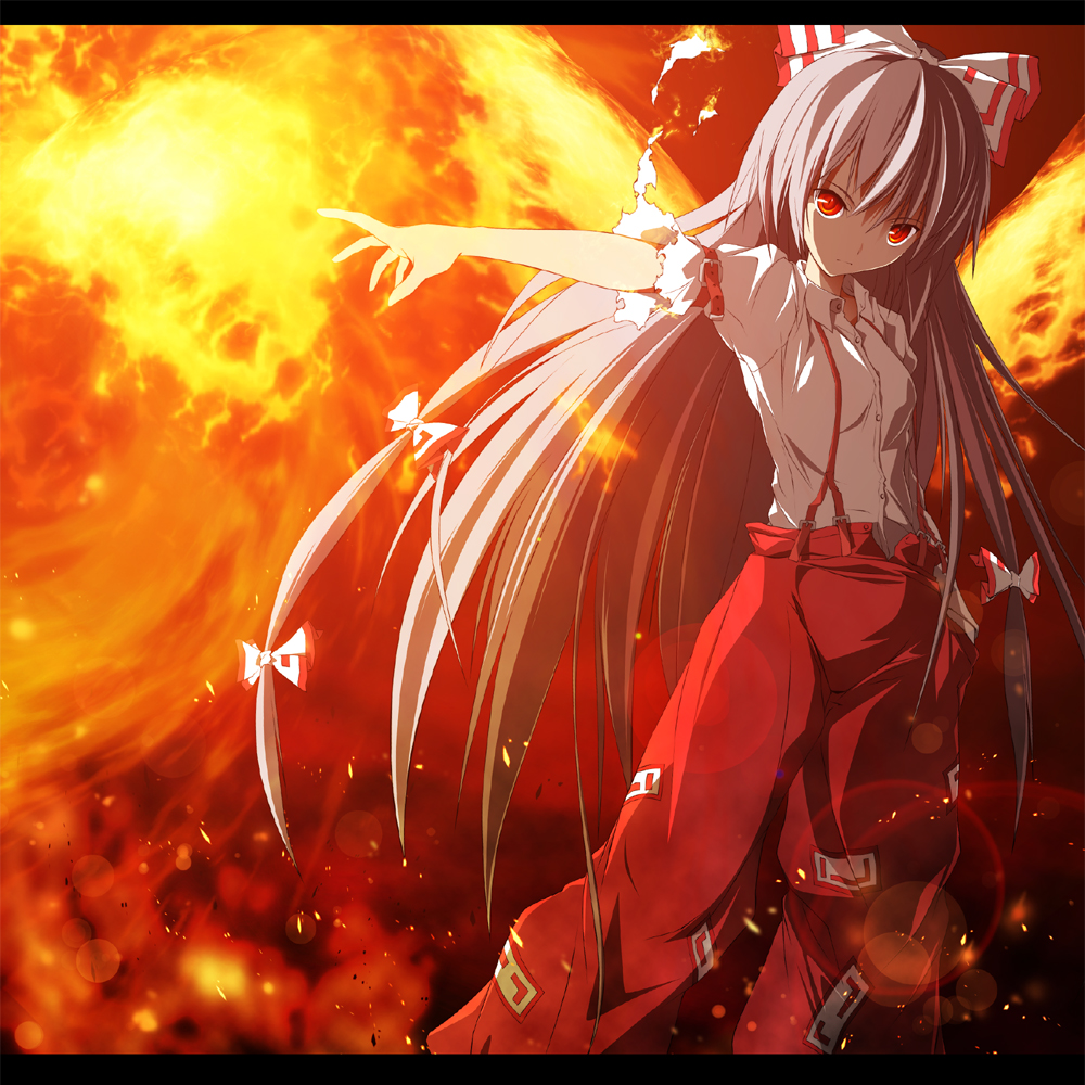 Fujiwara No Mokou Touhou Drawn By Zb Danbooru Fujiwara No Mokou Touhou Drawn By Zb Danbooru