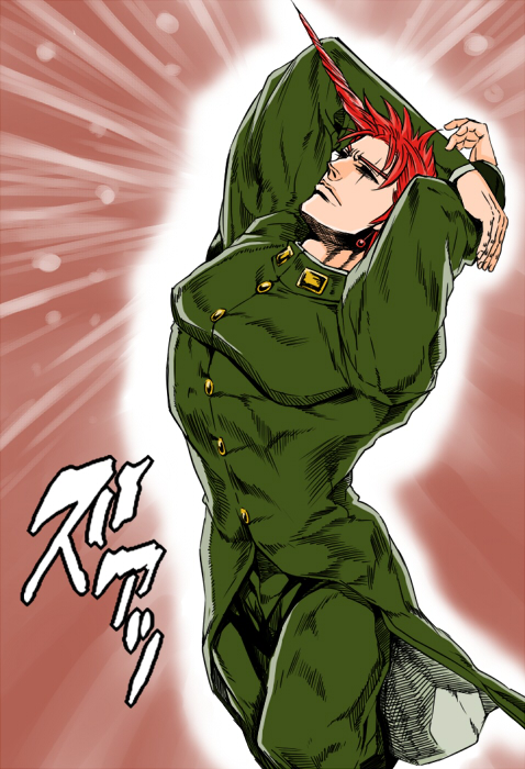 kakyoin noriaki and wamuu (jojo no kimyou na bouken and 1 more) drawn by nkraae