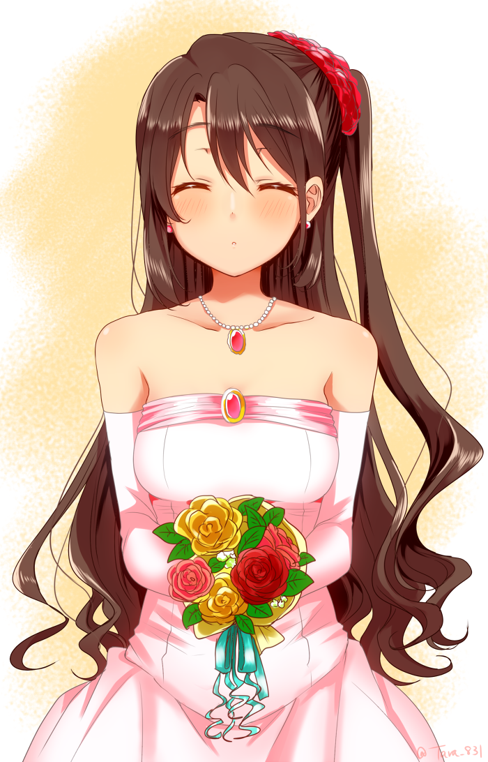 shimamura uzuki (idolmaster and 1 more) drawn by tarachine