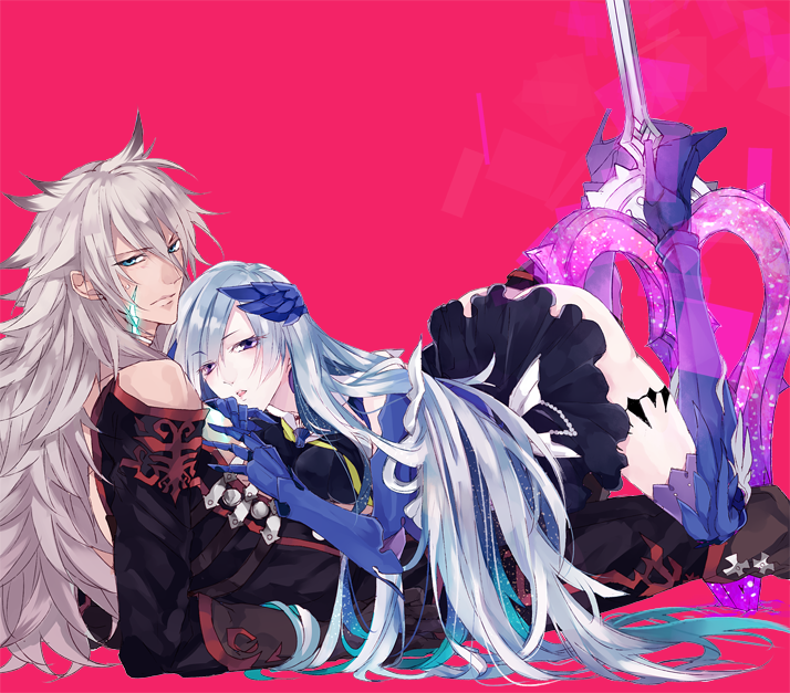 brynhild and siegfried (fate and 3 more) drawn by 9tsumura