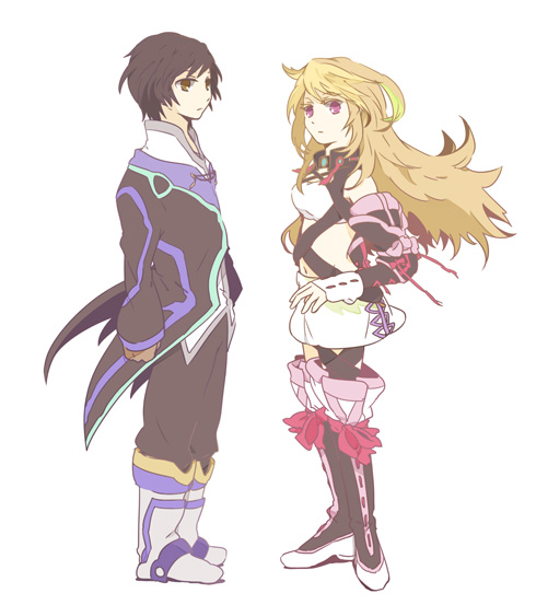 milla maxwell and jude mathis (tales of and 1 more) drawn by hacho