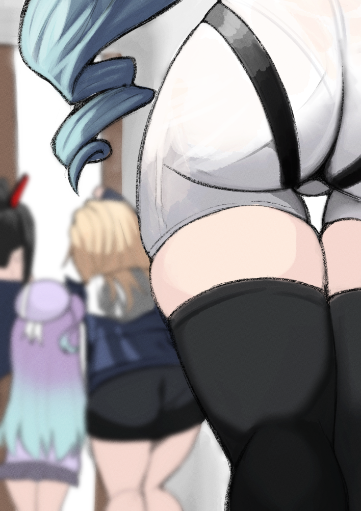 privaty, ein, rei, and zwei (goddess of victory: nikke) drawn by ieugama