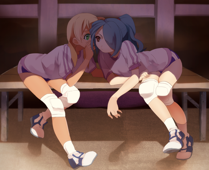 kazemaru ichirouta and miyasaka ryou (inazuma eleven) drawn by minari_(crossing)