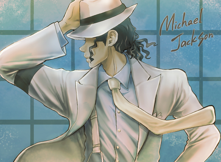 michael jackson (real life and 2 more) drawn by mm-mb