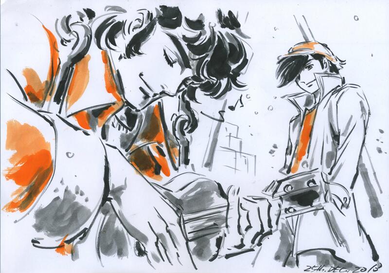 yabuki joe and carlos rivera (ashita no joe) drawn by hayama_jun'ichi