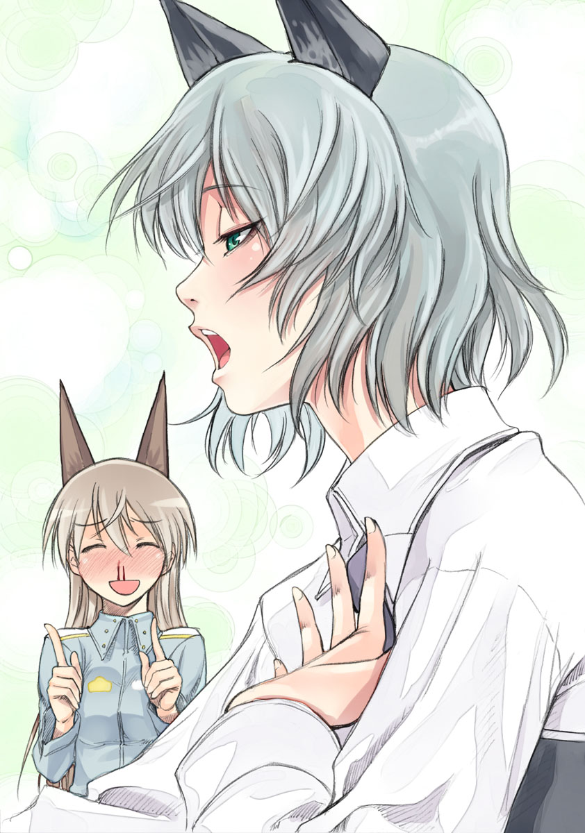 sanya v. litvyak and eila ilmatar juutilainen (world witches series and 1 more) drawn by satou_atsuki