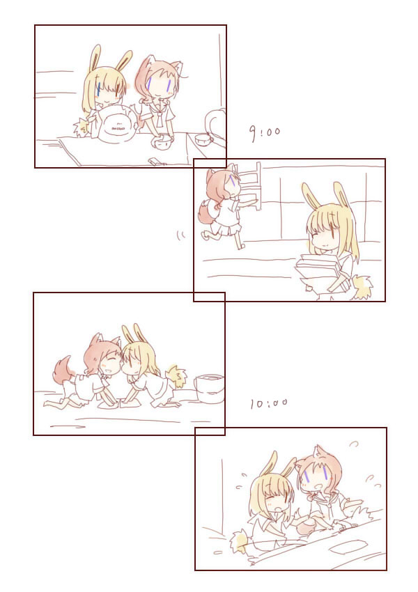 takei hisa and fukuji mihoko (saki) drawn by fud