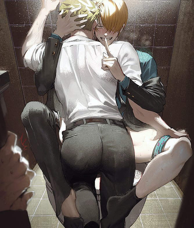 roronoa zoro and sanji (one piece) drawn by runa_(nori31291404)